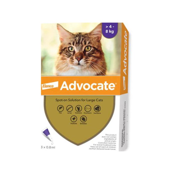 Bayer Advocate® zaštita za mačke 4-8kg - 1 pipeta