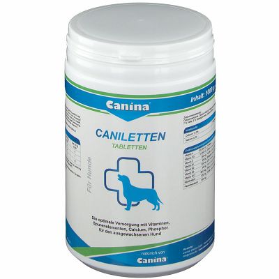 CANINA Caniletten, tablete za optimalnu opskrbu vitaminima, kalcijem i fosforom 300g