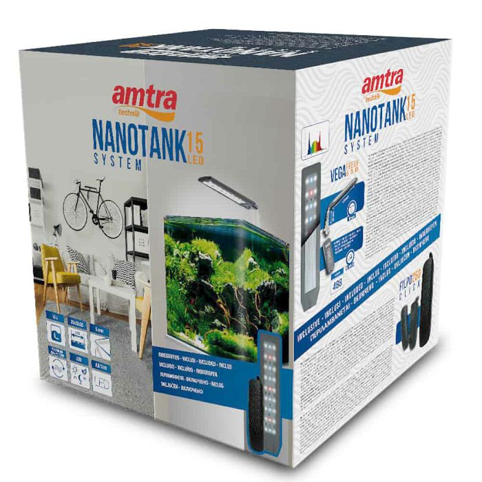 Croci Amtra Nanotank 15 LED komplet akvarij 30x20x25cm