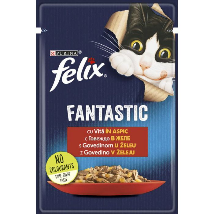 Felix Fantastic hrana za mačke govedina u želeu 85g