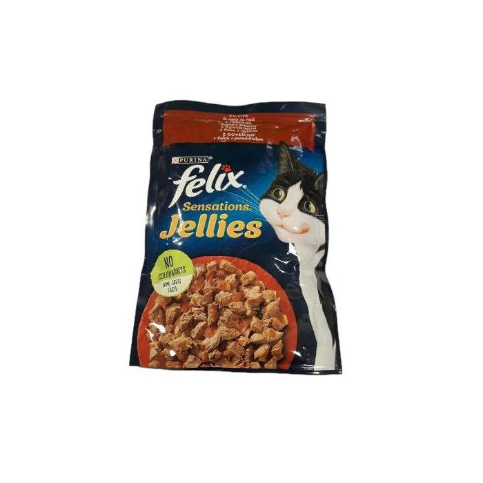 Felix Sensations Jellies govedina hrana za mačke 85g