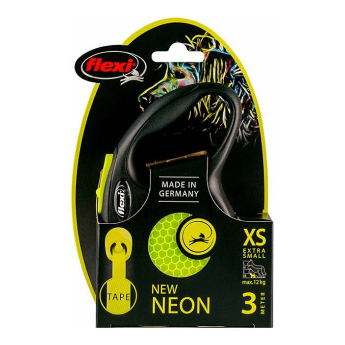 Flexi povodac za psa Neon XS traka 3m