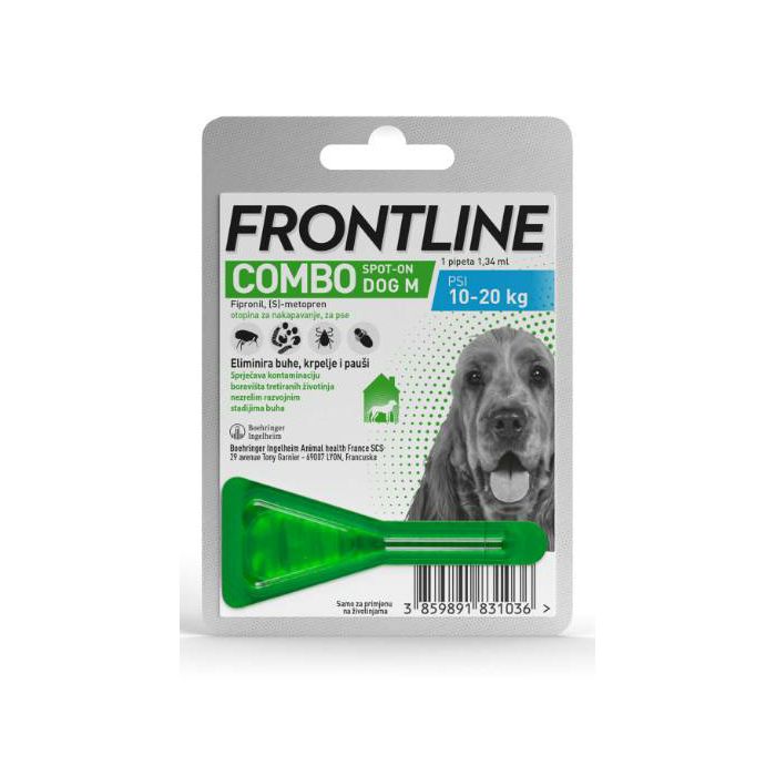 Frontline Combo Dog M spot-on zaštita za pse 10-20kg - 1 pipeta