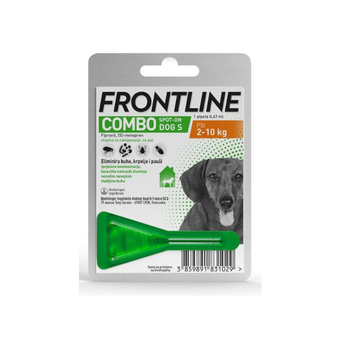 Frontline Combo Dog S spot-on zaštita za pse 2-10kg - 1 pipeta