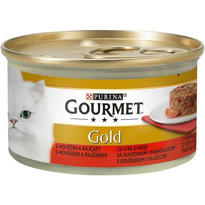 Gourmet Gold hrana za mačke govedina 85g