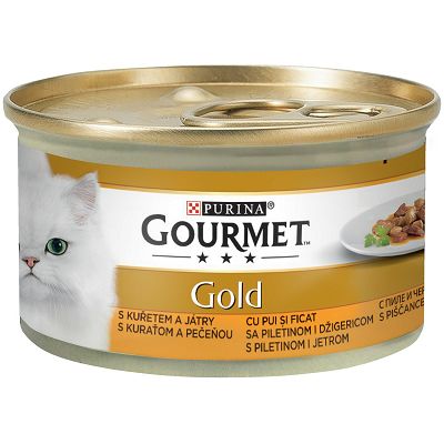 Gourmet Gold hrana za mačke piletina i jetra 85g