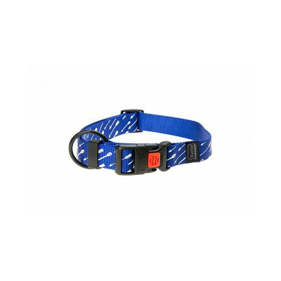 Karlie ogrlica za psa 20-35cm 10mm plava sa dezenom XS