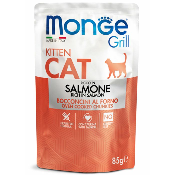 Monge Grill Kitten Cat losos u želeu hrana za mačke 85g
