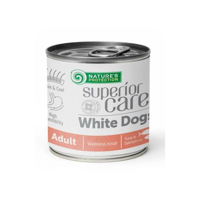 Nature's Protection Adult White Dogs Soup Tuna Salmon / supa za bijele pse tuna i losos 140ml