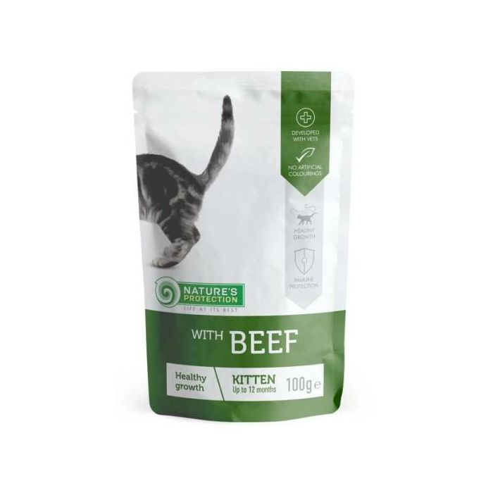 Nature's Protection Kitten Healthy Growth Beef / govedina hrana za mačiće 100g