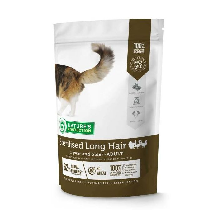 Nature's Protection Sterilised Long Hair / perad hrana za sterilisane dugodlake mačke 400g