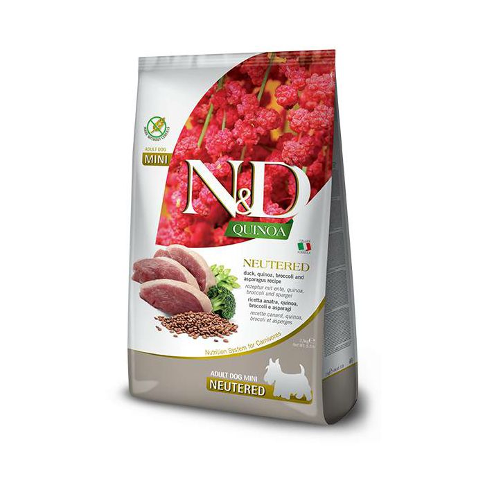 N&D Adult Mini Quionoa / patka i kvinoja hrana za sterilisane pse 2,5kg
