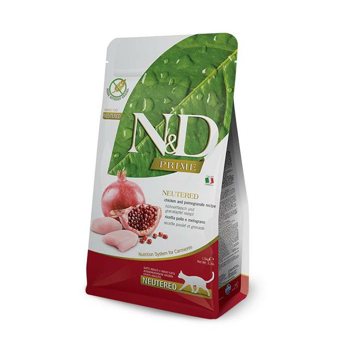 N&D Adult Prime Neutered / piletina i nar hrana za sterilisane mačke 5kg