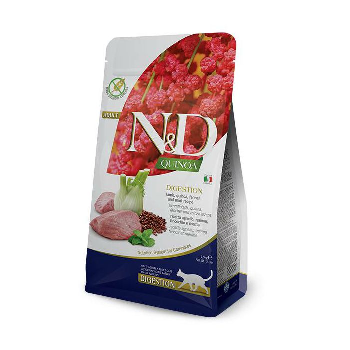 N&D Adult Quinoa Digestion / janjetina, kvinoa, komorač i metvica hrana za mačke 1,5kg