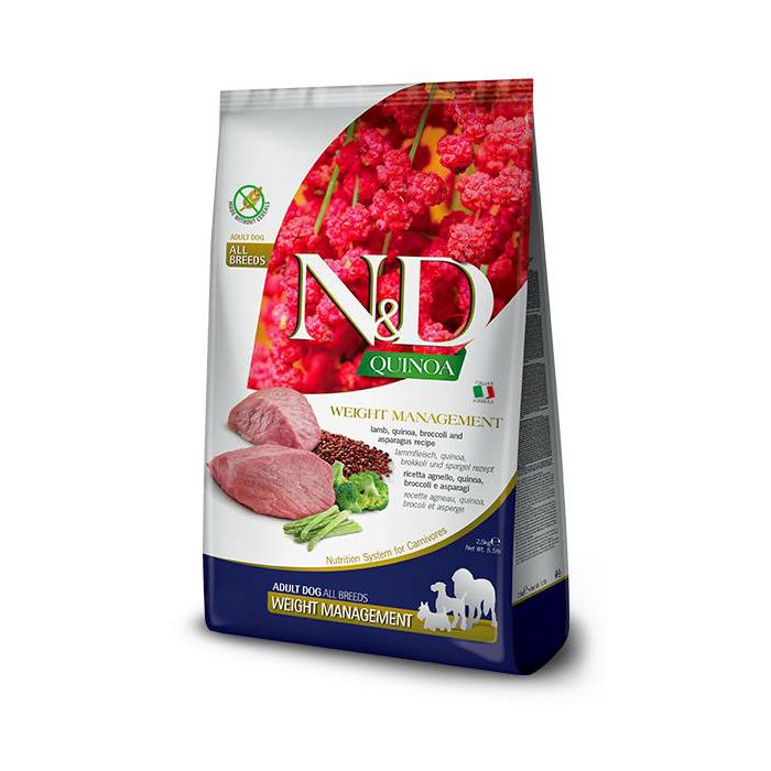 N&D Adult Quinoa Weight Management / janjetina hrana za pse 7kg