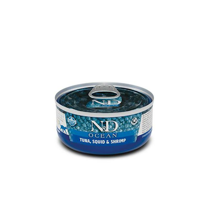 N&D Ocean Tuna, Squid & Shrimps / tuna, lignje i škampi hrana za mačke 70g