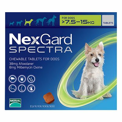 Nexgard Spectra M // za pse 7,5-15kg // protiv unutrašnjih i vanjskih parazita