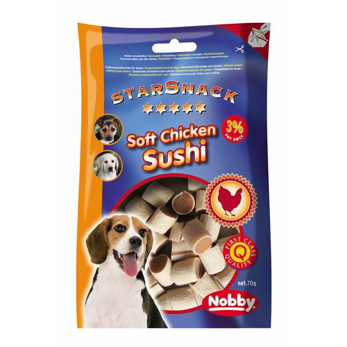 Nobby StarSnack Soft Chicken Sushi piletina poslastica za pse 70g