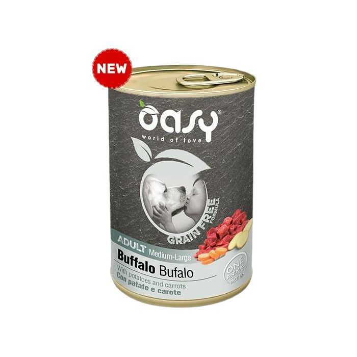 OASY Adult Medium & Large Buffalo grain free / bizon hrana za pse 400g