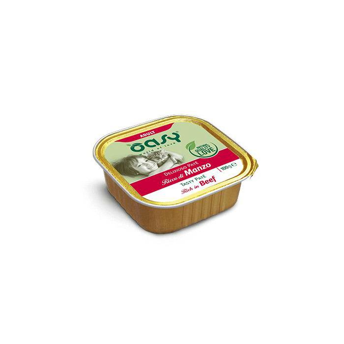 OASY Adult Paté Beef / pašteta govedina hrana za mačke 100g