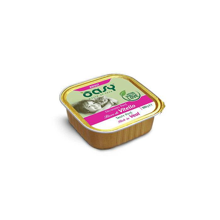 OASY Adult Paté Veal / pašteta teletina hrana za mačke 100g