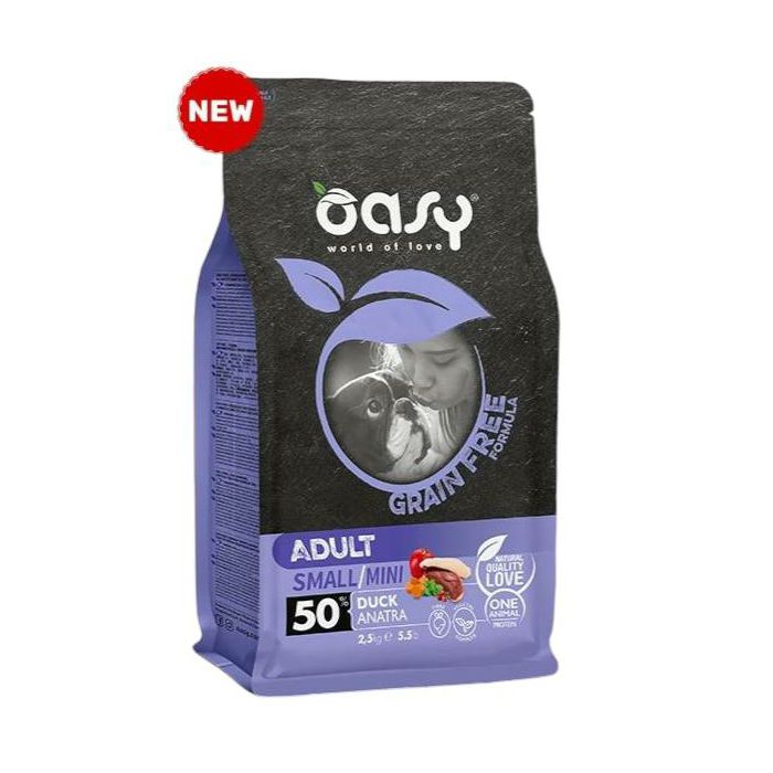 OASY Adult Small Duck grain free / patka hrana za male pse 2,5kg