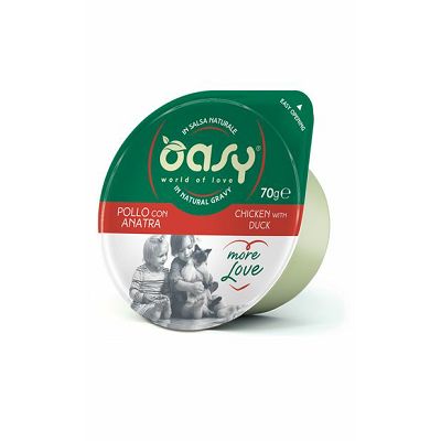 OASY Chicken with Duck / dopunska hrana za mačke piletina i patka 70g