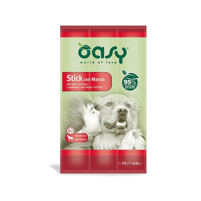 OASY Stick con Manzo poslastica za pse štapići od govedine 3x12g