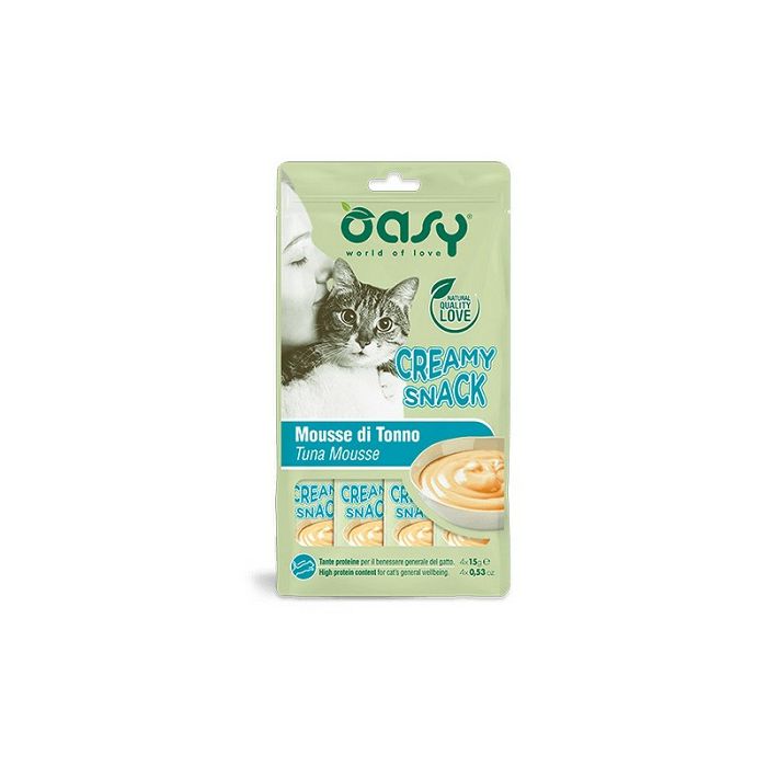 OASY Creamy Snack Tuna krem poslastica od tune za mačke 4x15g