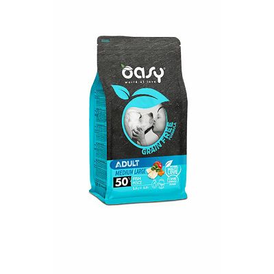 OASY grain free - hrana bez žitarica adult medium riba 12kg