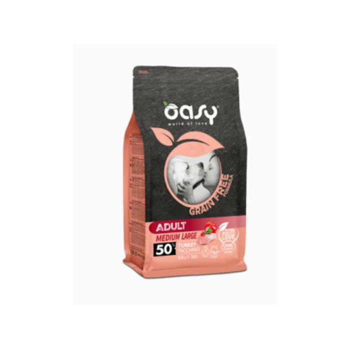 OASY grain free - hrana bez žitarica adult medium puretina 2,5kg