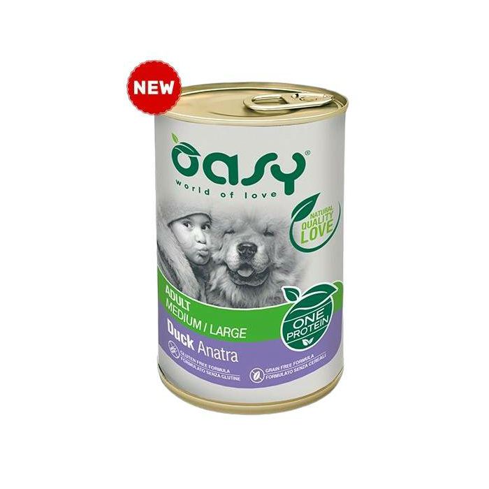 OASY One Protein / Adult Medium & Large Duck PATKA hrana za pse 400g