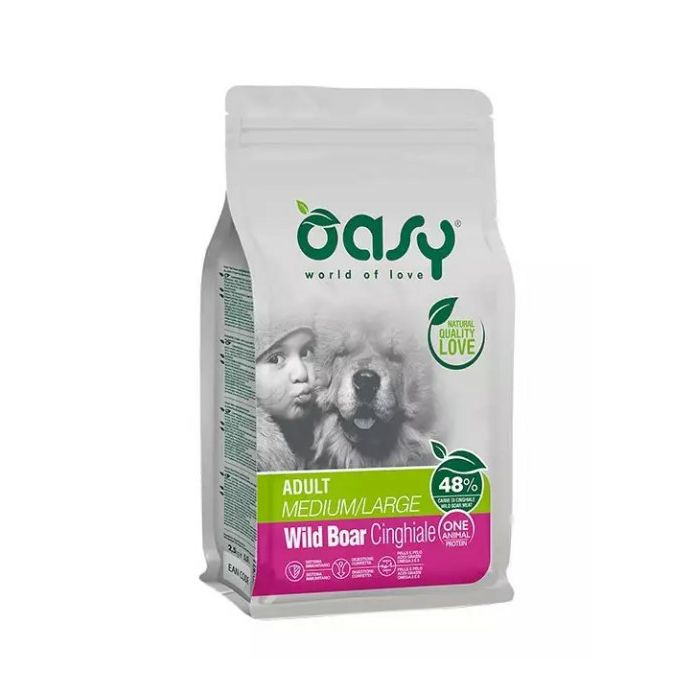 OASY One Protein Adult Wild Boar Medium & Large / vepar hrana za pse 2,5kg