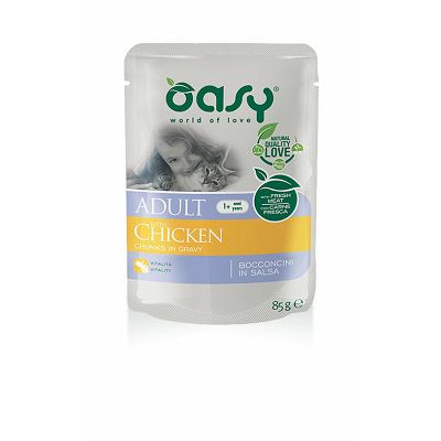 OASY Pouch / Adult PILETINA hrana za mačke 85g