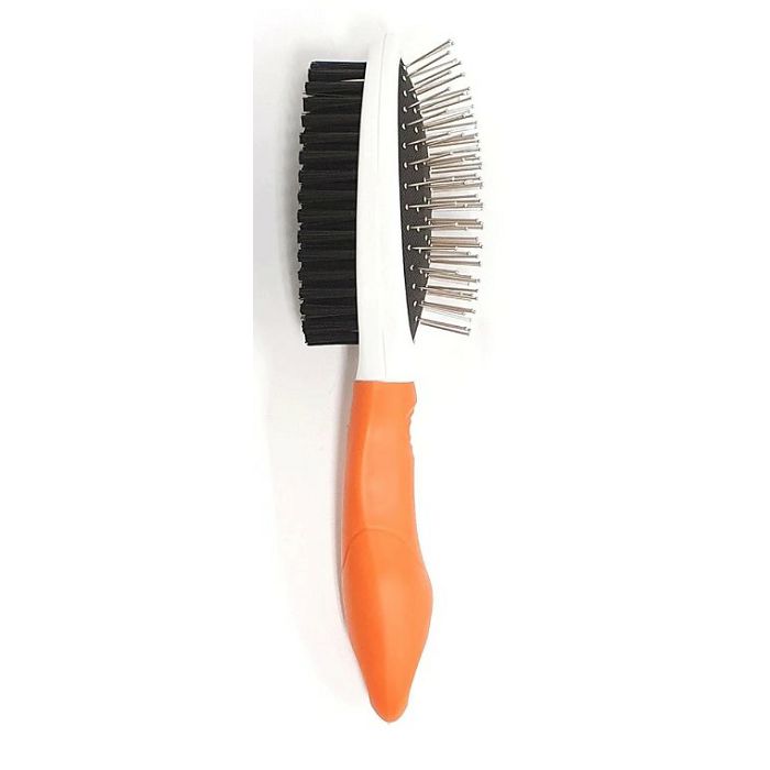 Pawise Dog Combo Brush dvostrana četka za pse orange