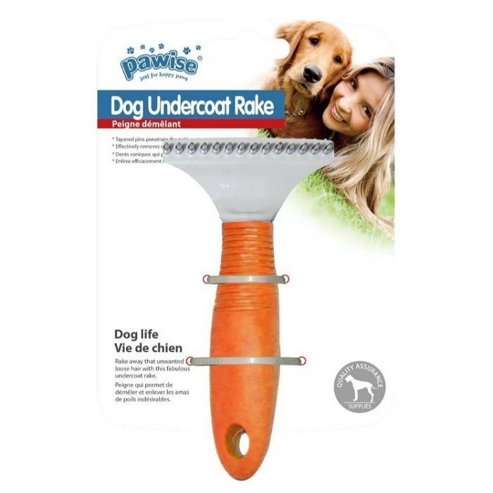 Pawise Dog Undercoat Rake četka za pse S orange