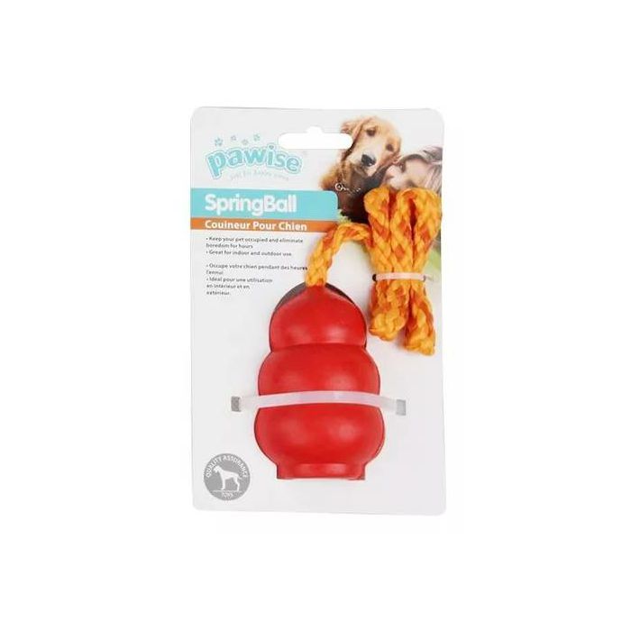 Pawise SpringBall lopta sa užetom igračka za psa