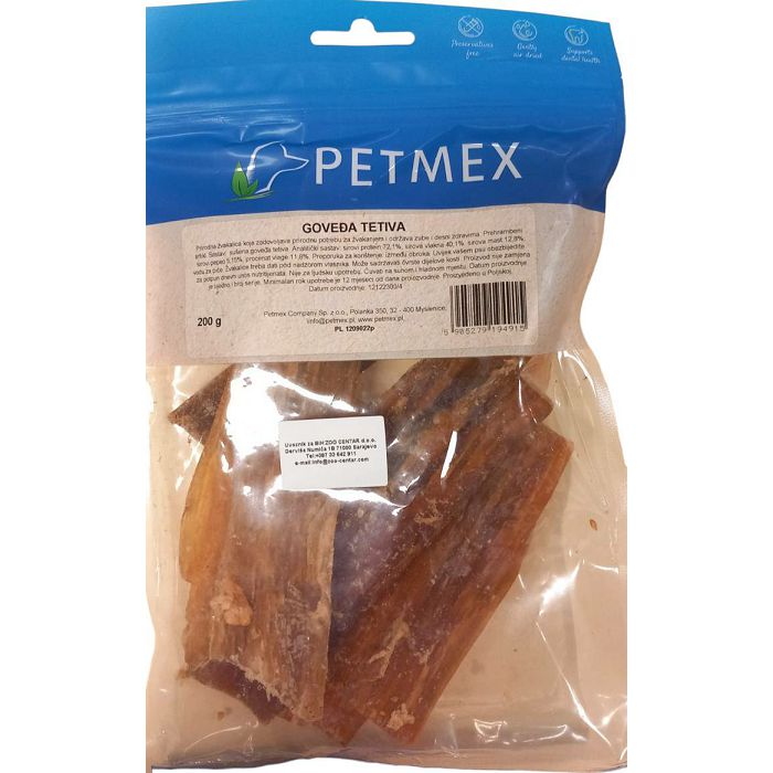 Petmex Natural Snacks goveđa tetiva poslastica za pse 200g