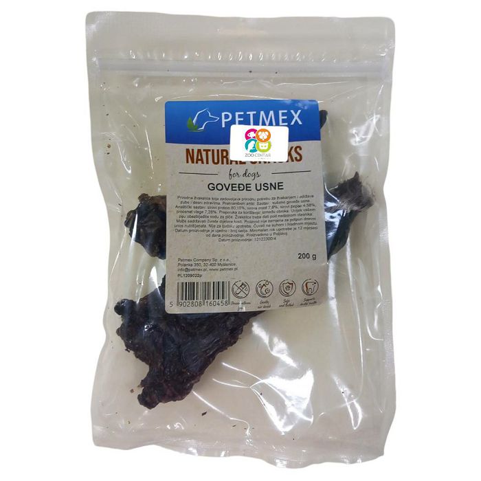 Petmex Natural Snacks goveđe usne poslastica za pse 200g