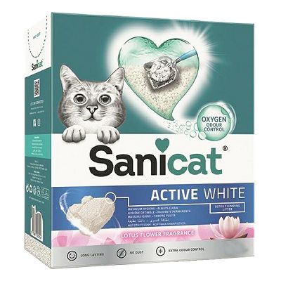 Sanicat active lotus bijeli pijesak za mačke 10 L