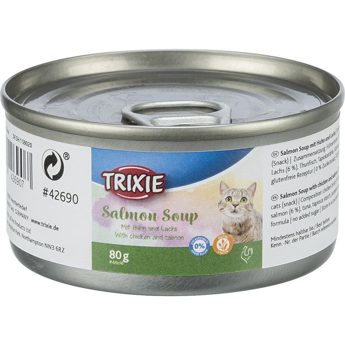 Trixie Salmon Soup piletina i losos hrana za mačke 80g