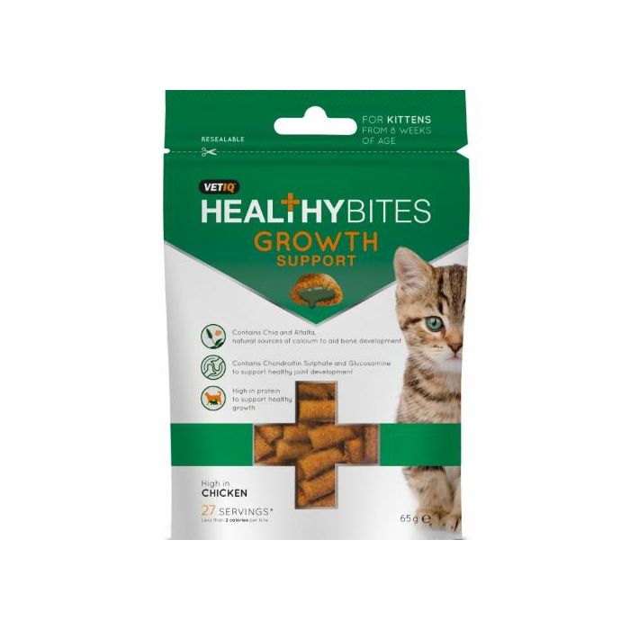 VetIQ Healthy Bites Growth Support vitaminska poslastica sa piletinom za mačiće 65g